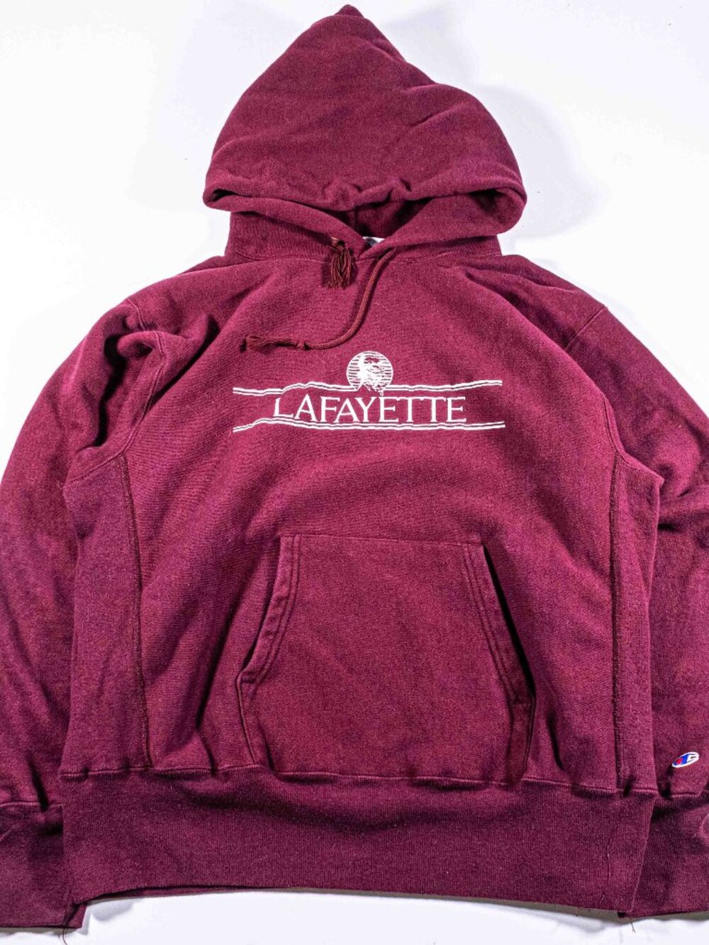 Vintage 80s Champion Reverse Weave Warmup Hoodie Lafayette Mens Large USA Made